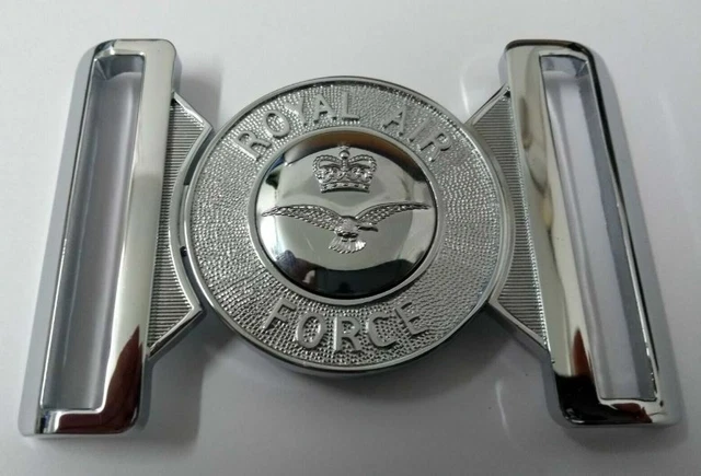 Ceinture Militaire RAF Blue/Grey - Boucle à Rouleau 1¼ - Royal Air Force Grade 1 - Occasion