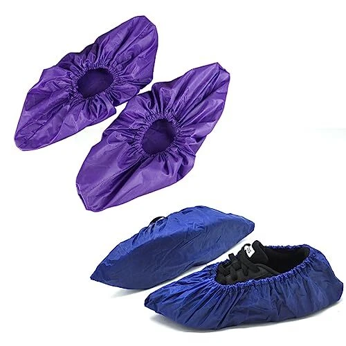 2 Paires de Couvre-Chaussures antidérapantes réutilisablesCouvre-Chaussures S...