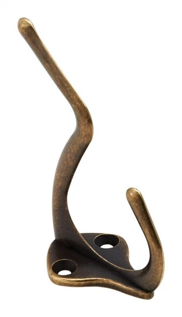National Hardware N830-160 2-7/8 in. Projection Antique Brass Zinc Coat/Hat Hook