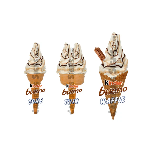 Kinder Bueno Tray Whippy Ice Cream Sticker - Catering Van Trailer