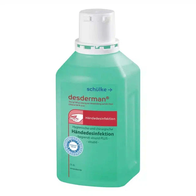 10x Schülke desderman Händedesinfektion (ohne Farbstoff/Parfüm) - 500 ml -