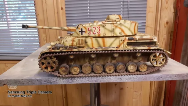heng long 1/16 panzer iv rc model tank custom painted