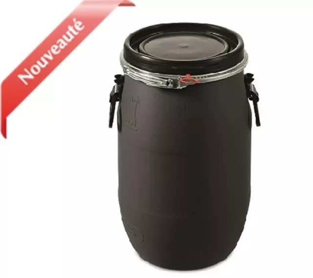 fût PCR INFINITY Series 60L 2 poignées, pour fermenteur thé compost aéré