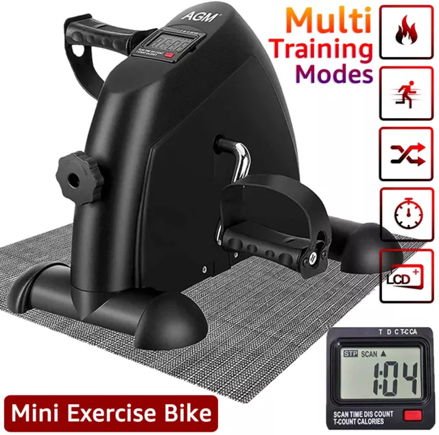 Mini Exercise Bike Arm Leg Resistance Cycle Pedal Exerciser Workout Seat Fitness