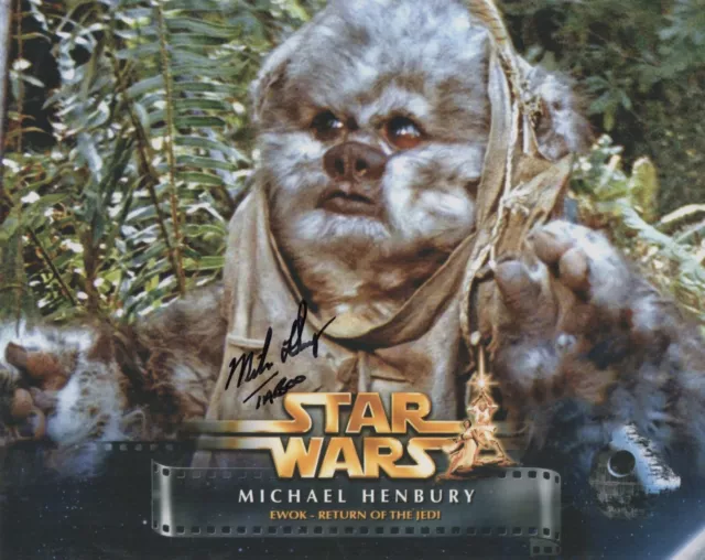 Star Wars Return of the Jedi movie 8x10 photo signed by actor Michael Henbury