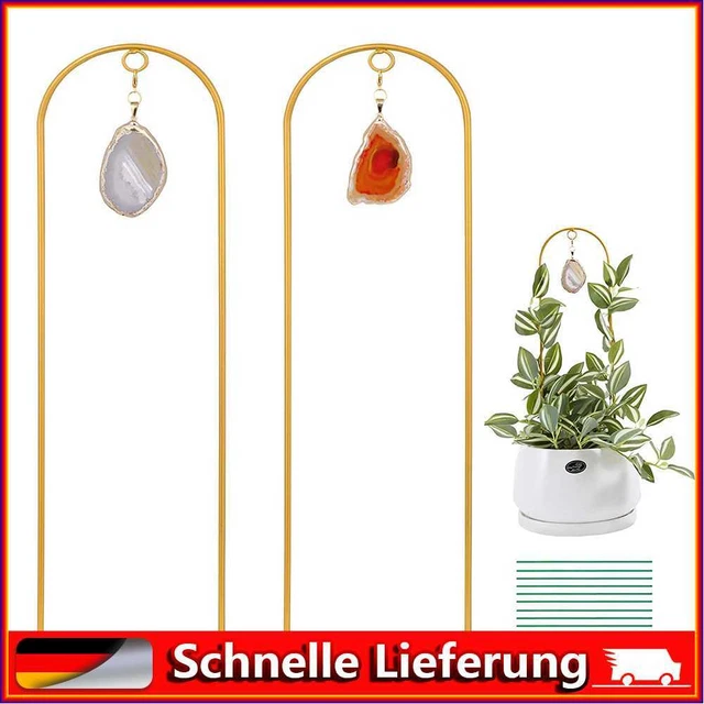 2pcs Plant Climbing Frame Moon-shaped Flower Vine Holder for Greenhouses Balcony