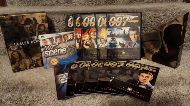 JAMES BOND 007 DVD Ultimate Edition Volume 1 set with TRIVIA GAME Scene ...