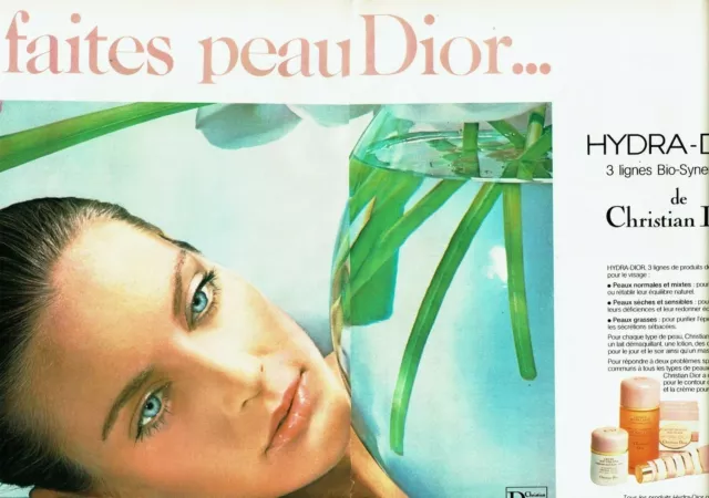 Publicité Advertising 099  1978  cosmétiques creme soir  Dior (2 pages)