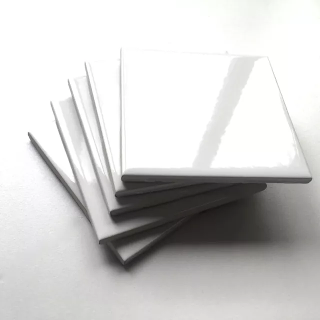 4x4 Daltile Semi-Gloss Collection 0100 White Backsplash Wall Floor Subway Tile
