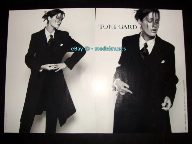 vintage TONI GARD 2-Page Magazine PRINT AD Fall 1996 YASMIN LE BON