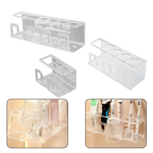 Soportes para cepillo de dientes montados en pared 380/420/500 g acrílico automático sin punzoncillos