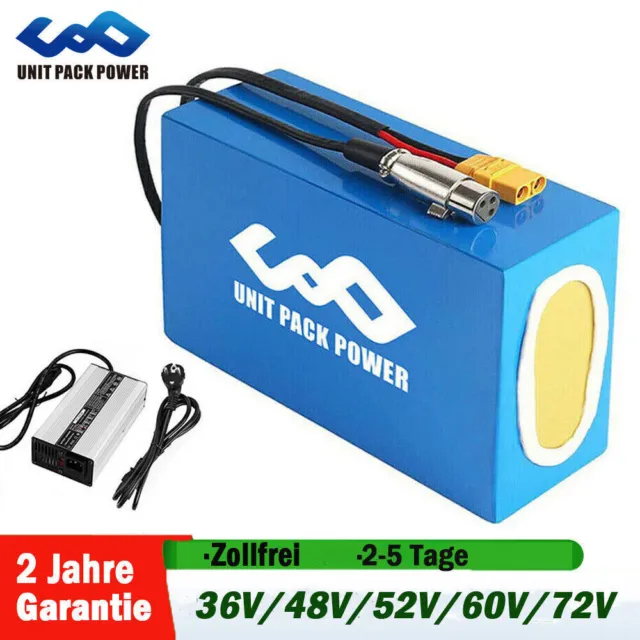 36V/48V/52V/60V/72V 20Ah E-bike Akku Ebike Elektrisch Fahrrad Lithium Batterie