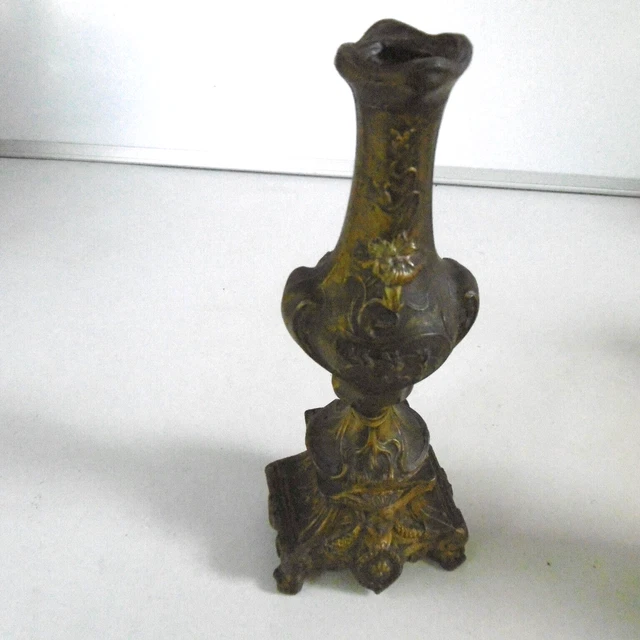 Bougeoirs Style Louis XVI en Bronze Doré, 19ème Siècle, Set de 2 en vente sur