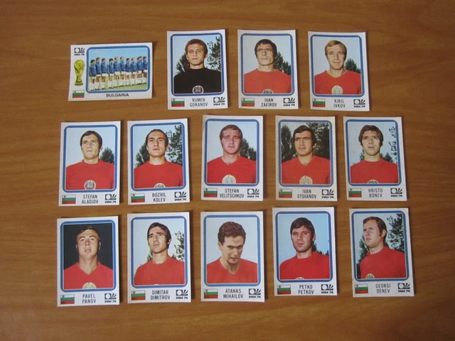 Panini Munchen 74 - Lot Bulgarie Bulgaria - Vignette Sticker