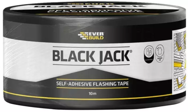 Noir Jack Clignotante Bande Commerce Rouleau, 75mm X 10m - FLAS075