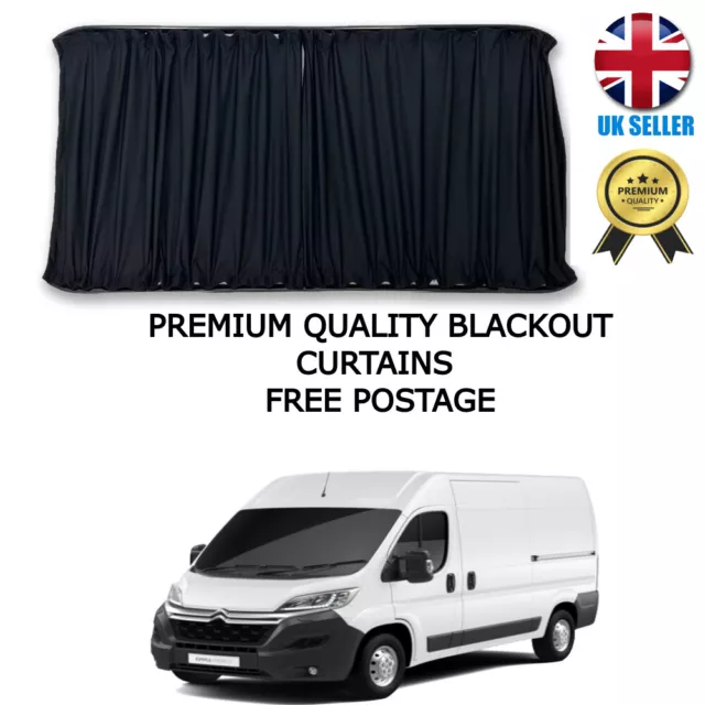 Citroen Relay Peugeot Boxer Blackout Curtains Black Choose Different Variations