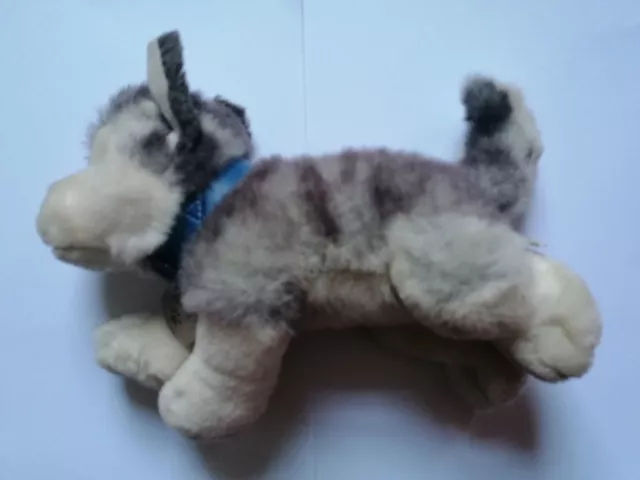 STORM large SIBERIAN HUSKY ALASKAN MALAMUTE 13" soft toy PUPPY DOG plush KEEL