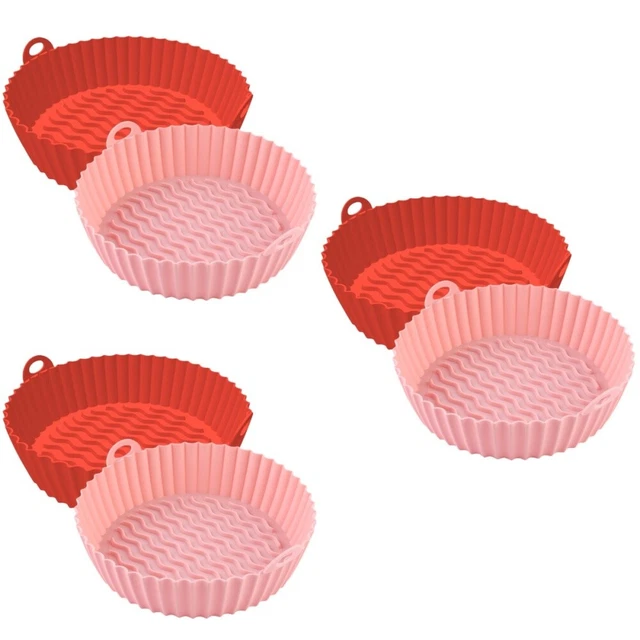 4 Tortiere Rote Antiaderenti Con Fondo Rimovibile | Alluminio 15,2 Cm (6 Pollici) | Per Cheesecake E Torte - 6