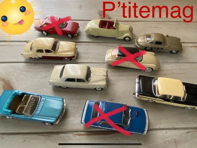Lot A1 :5€ voiture au choix Altaya,Norev,Hobbies,Peugeot,Mercedes,Renault,Simca.