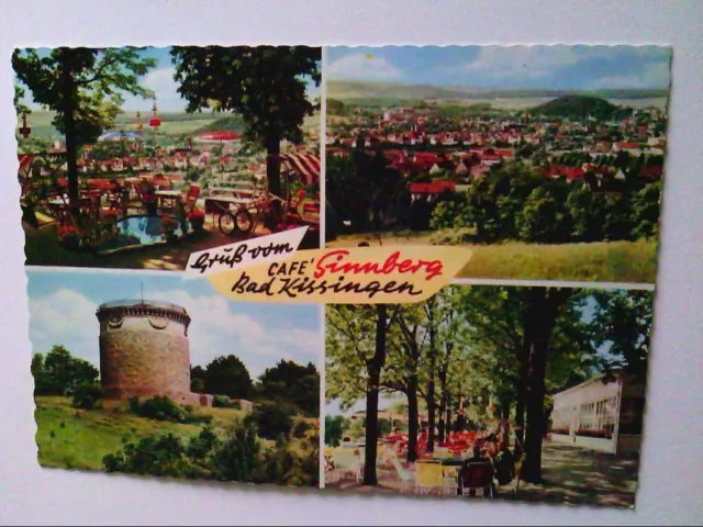 AK. Cafè Sinnberg. Bad Kissingen. Mehrbildkarte mit 4 Abb.