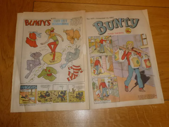 BUNTY Comic - No 1193 - Date 22/11/1980 - UK Paper Comic