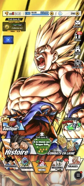 ntercambo cuenta de dragón Ball LEGENDS por una(chetada) con