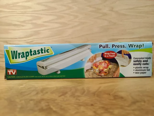 Wraptastic Pull Press Wrap Dispenser for Paper Plastic Foil ASOTV