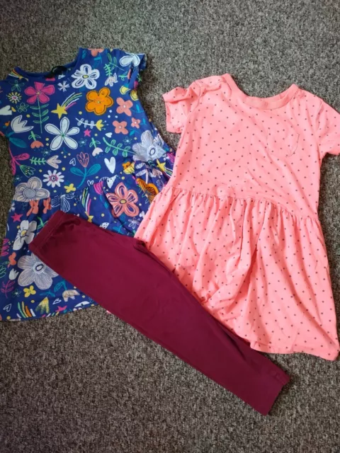 Girls Next/George dresses and Primark leggings bundle 4-5 years