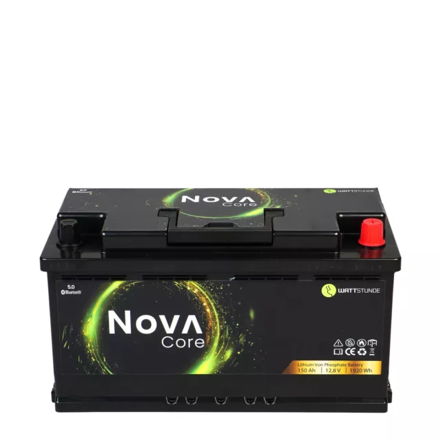 WATTSTUNDE® NOVA Core 150Ah Batterie LiFePO4 Camping Lithium Wohnmobil Batterie