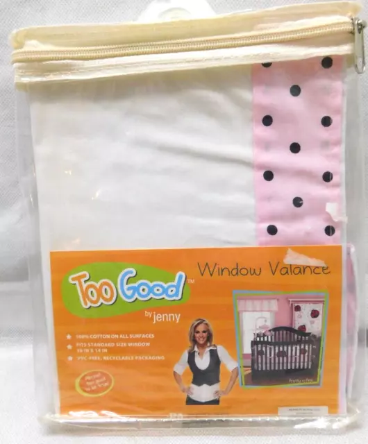 Too Good By Jenny McCarthy Pretty In Pink Baby Nursery Window Valances