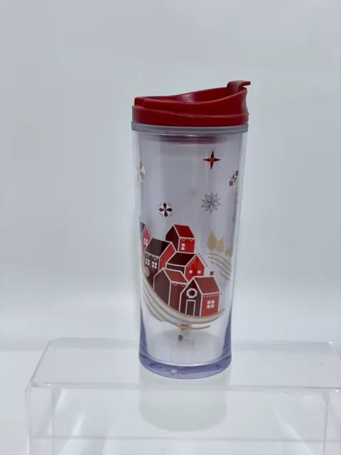 Starbucks Small World Village Tumbler SNOWMAN 2013 Limited Rare Japan 10 oz