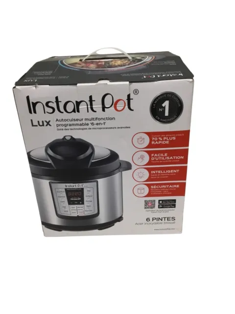 Instant Pot Ip lux60 6 in 1 Programmable Pressure Cooker 6 Quart