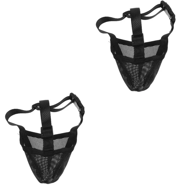 2pcs Pet Dog Muzzle Pas de mordage sans aboyer pour animal de compagnie Muzzle