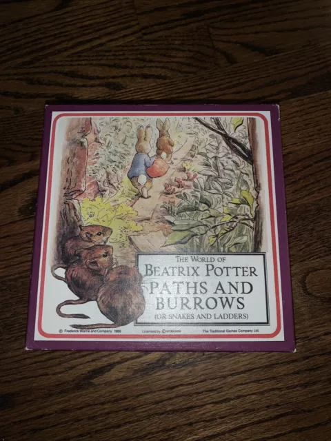 Vintage The World Beatrix Potter Paths and Burrows Board Game (1988) Complete!