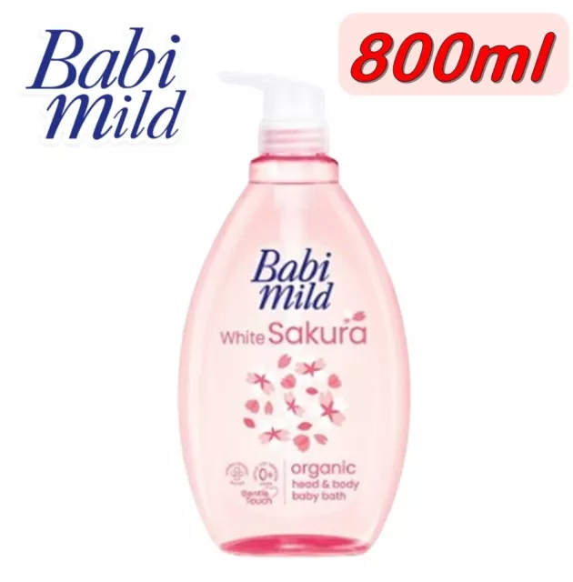 Babi Mild Sakura Shampoo & Shower Cream for infants & adults sensitive skin800ml