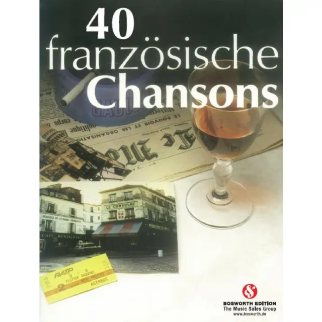 40 französische Chansons für Klavier Piano Noten - BOSWORTH BOE 2506 NEU!!