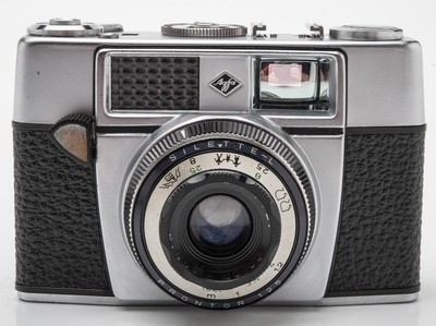 Agfa SILETTE pronto 35mm Pellicola mirino macchina fotografica con custodia portatile vintage 