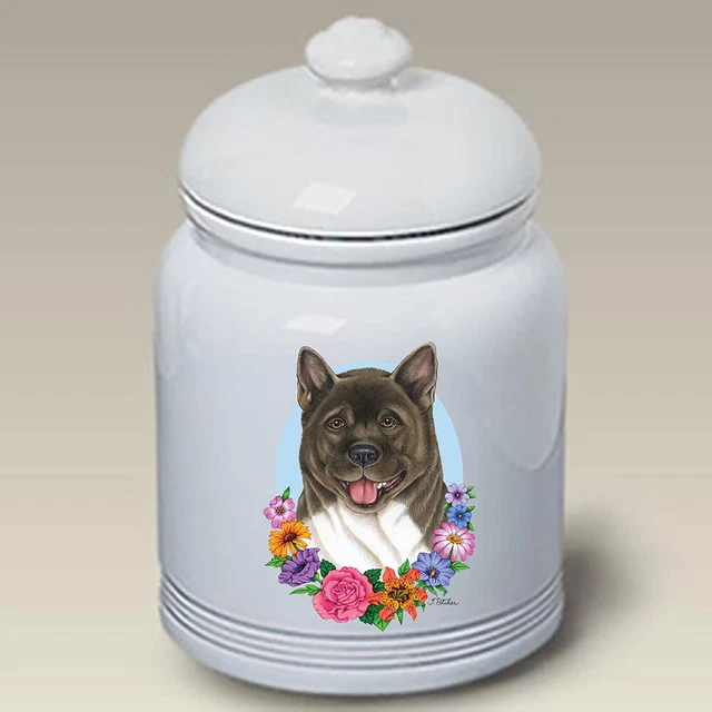 Akita Ceramic Treat Jar TP 47098