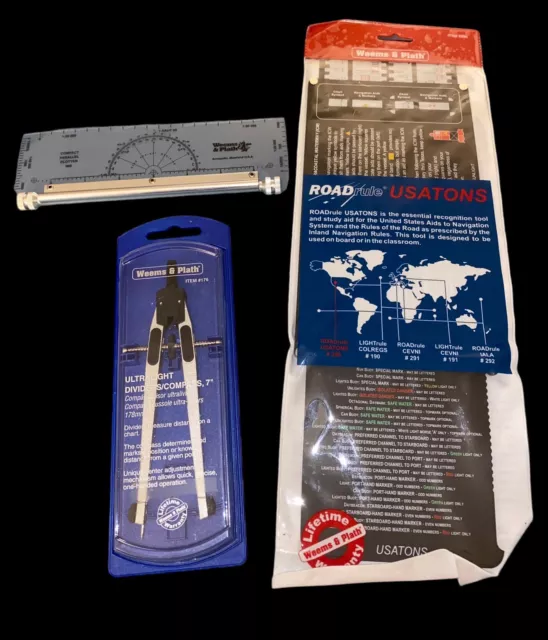 Weems Plath Lot (3): Parallel Plotter Ultralight Dividers Recognition Tool