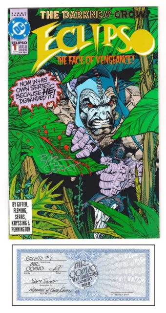 ECLIPSO #1 BART SEARS (NM) AUTOGRAPHED by BART SEARS with COA- (FREE SHIPPING)*