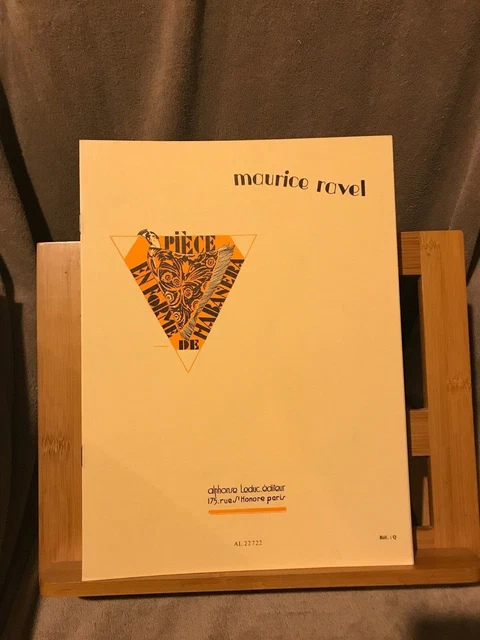 Maurice Ravel Pièce en forme de Habanera partition guitare editions Leduc
