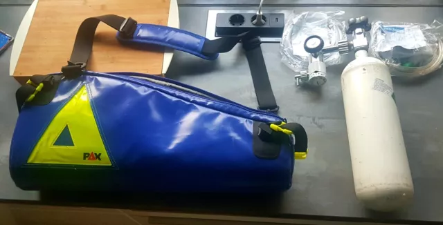 Notfalltasche AEROtreat mit Druckminderer, Sauerstoffflasche
