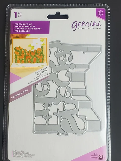 GEMINI CRAFTERS COMPANION Papercraft Die Words SPECIAL FRIEND (0,8 mm ...