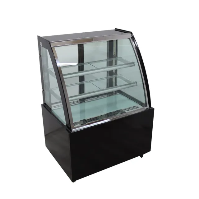 Floor-type Refrigerators Cake Showcase Bakery Display Cabinet220V w/Glass Shield