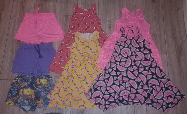 Girls 8-9 Years Summer Bundle Dress Shorts GAP H&M NEXT