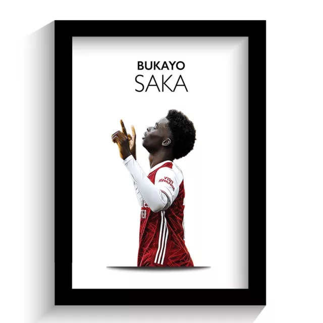 Arsenal | Bukayo Saka Framed Illustration Print Poster