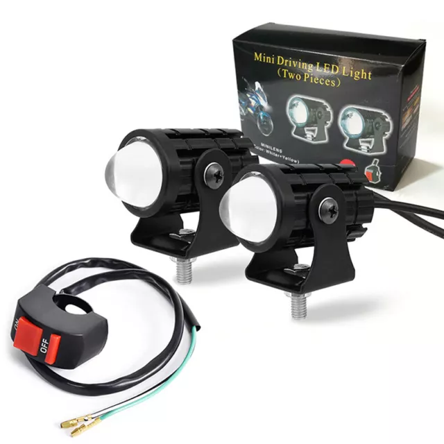 Motorrad -Mini -Antrieblichter hoher LED -Scheinwerfer mit Domino 3 Way Switch