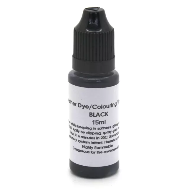 BLACK Leather Dye for KAWASAKI Saddle Seat Repair Colouring Stain Paint