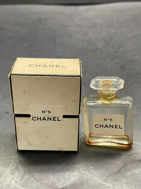 Vintage 1950s Chanel No 5 PURE PARFUM EXTRAIT .275oz Mini Perfume Splash w/ box!