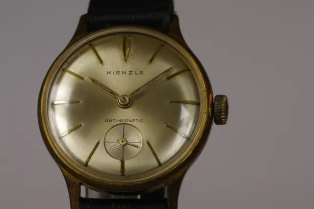 KIENZLE HERRENUHR, HANDAUFZUG, kleine Sekunde, 60er Jahre, läuft